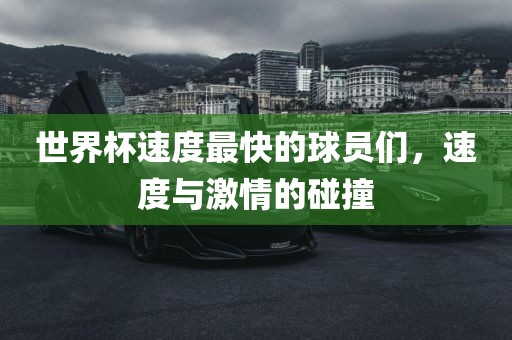 世界杯速度最快的球员们，速度与激情的碰撞洪湖市顺升工程机械租赁有限公司