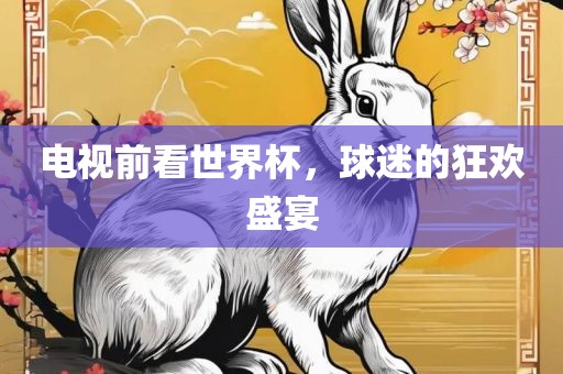 电视前看世界杯，球迷的狂欢盛宴