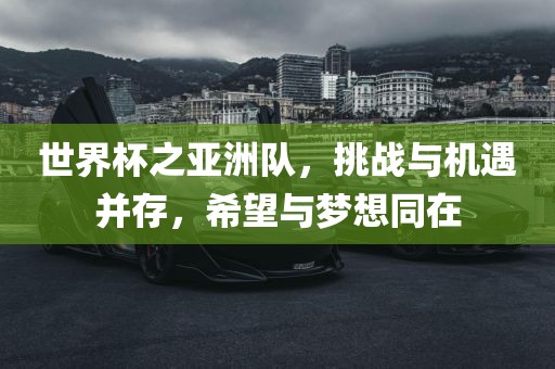 世界杯之亚洲队，挑战与机遇并存，希望与梦想同在洪湖市顺升工程机械租赁有限公司