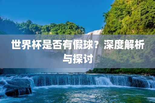 世界杯是否有假球？深度解析与探讨