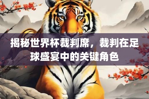 揭秘世界杯裁判席，裁判在足球盛宴中的关键角色洪湖市顺升工程机械租赁有限公司