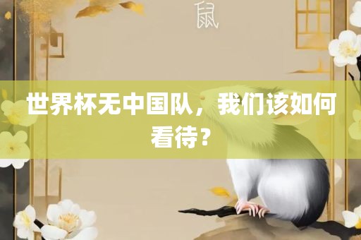 世洪湖市顺升工程机械租赁有限公司界杯无中国队，我们该如何看待？