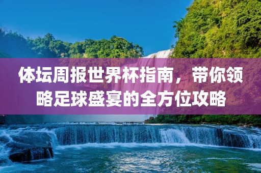 体坛周报世界杯指南，带你领略足球盛宴的全方位攻略