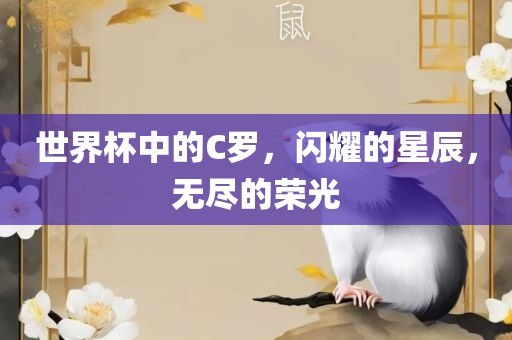 世界杯中的C罗，闪耀的洪湖市顺升工程机械租赁有限公司星辰，无尽的荣光