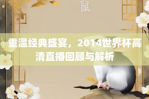 重温经典盛宴洪湖市顺升工程机械租赁有限公司，2014世界杯高清直播回顾与解析