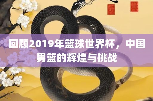 回顾2019年篮球世界杯，中国男篮的辉煌与挑战