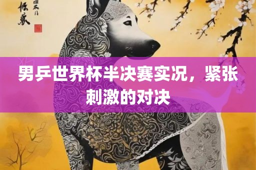 男乒世界洪湖市顺升工程机械租赁有限公司杯半决赛实况，紧张刺激的对决