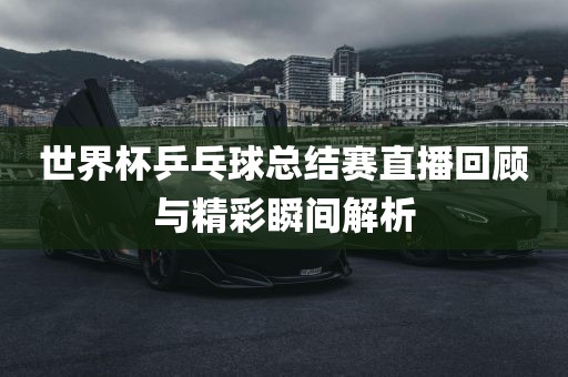 世界杯乒乓球总结赛直播回顾与精彩瞬间解析