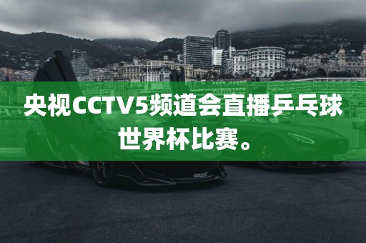央视CCTV5频道会直播乒乓球世界杯比赛。