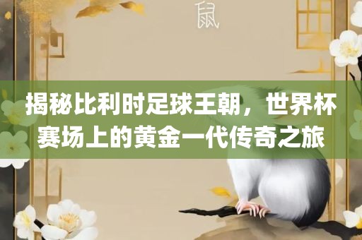 揭秘比利时足球王朝，世界杯赛场上的黄金一代传奇之旅洪湖市顺升工程机械租赁有限公司