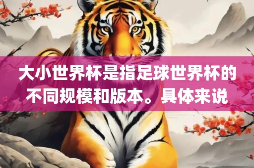 大小世界杯是指足球世界杯的不同规模和版本。具体来说