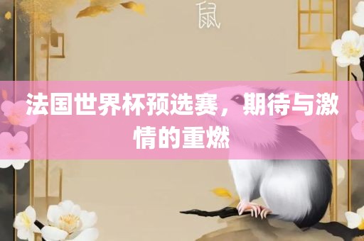 法国世界杯预选赛，期待与激情的重燃洪湖市顺升工程机械租赁有限公司