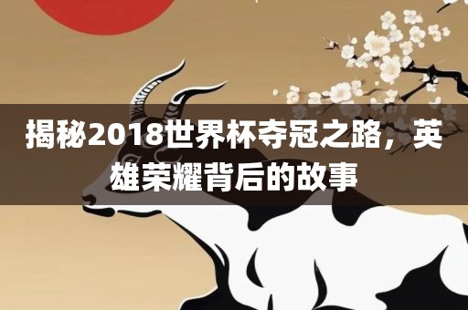 揭秘2018世界杯夺冠之路，英雄洪湖市顺升工程机械租赁有限公司荣耀背后的故事