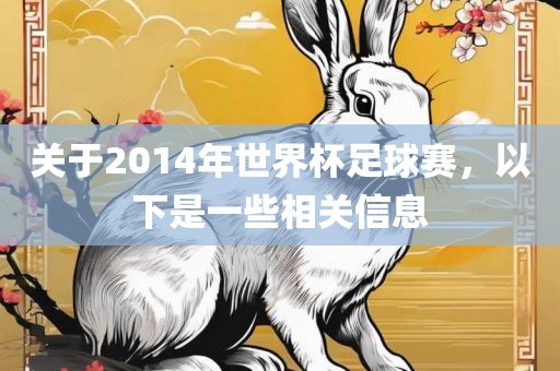 关于2014年世界杯足球赛，以下是一些相关信息