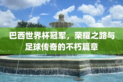 巴西世界杯冠军，荣耀之路与足球传奇的不朽篇章洪湖市顺升工程机械租赁有限公司