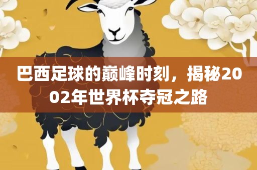 巴西足球的巅峰时刻，揭秘2002年世界杯夺冠之路洪湖市顺升工程机械租赁有限公司
