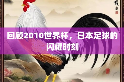 回顾2010世界杯，日本足球的闪耀时刻洪湖市顺升工程机械租赁有限公司