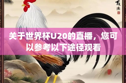 关于世界杯U20的直播，您可以参考以下途径观看