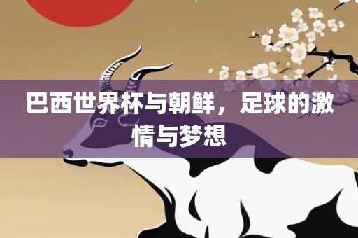 巴西世界杯与朝鲜，足球的激情与梦想洪湖市顺升工程机械租赁有限公司