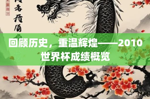 回顾历史，重温辉煌——2010世界杯成绩概览