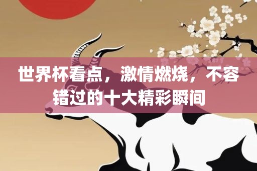 世界杯看点，激情燃烧，不容错过的十大精彩瞬间