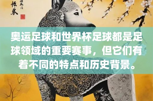 奥运足球和世界杯足球都是足球领域的重要赛事，但它们有着不同的特点和历史背景。