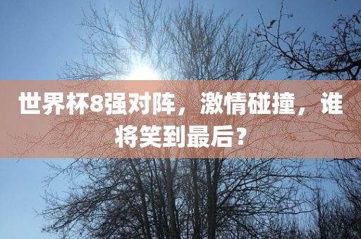 世界杯8强对阵，激情碰撞，谁将笑到最后？