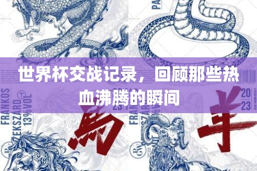 世界杯交战记录，回顾那些热血沸腾的瞬间