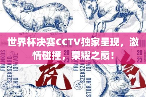 世界杯决赛CCTV独家呈现，激情碰撞，荣耀之巅！