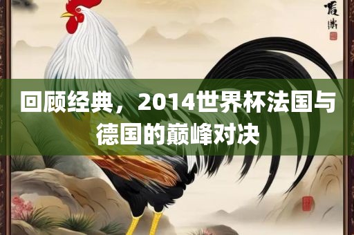 回顾经典，2014世界杯法国与德国的巅峰对决洪湖市顺升工程机械租赁有限公司