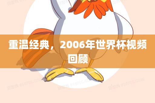 重温经典，2006年世界杯视频回顾
