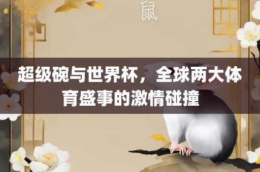 超级碗与世界杯，全球两大体育盛洪湖市顺升工程机械租赁有限公司事的激情碰撞