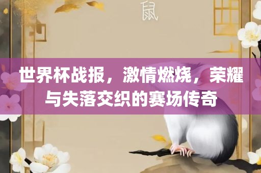 世界杯战报，激情燃烧，荣耀与失落交织的赛场传奇