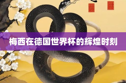 梅西在德国世界杯的辉煌时刻