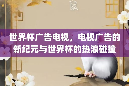 世界杯广告电视，电视广告的新纪元与世界杯的热浪碰撞洪湖市顺升工程机械租赁有限公司