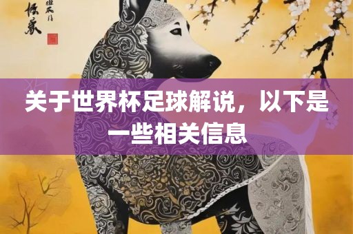 关于世界杯足球解说，以下是一些相关信息