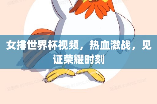 女排世界杯视频，热血激战，见证荣耀时刻