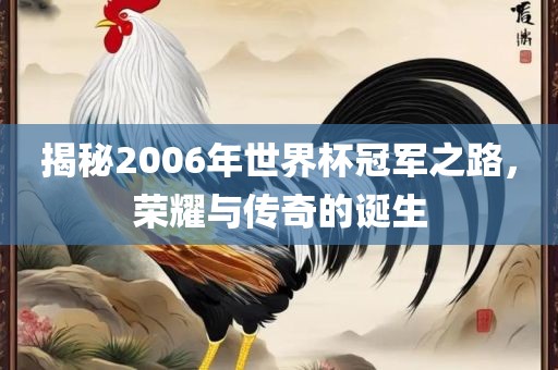 揭秘2006年世界杯冠军之路，荣耀与传奇的诞生