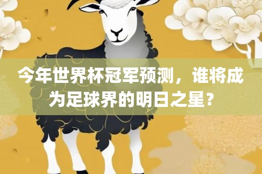 今年世界杯冠军预测，谁将成为足球界的明日之星？
