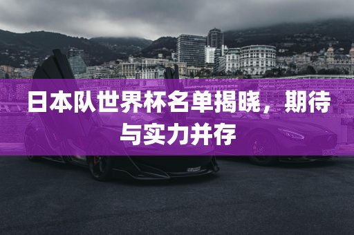 日本队世界杯名单揭晓，期待与实力并存洪湖市顺升工程机械租赁有限公司