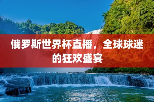 俄罗斯世界杯直播，全球球迷的狂欢盛宴洪湖市顺升工程机械租赁有限公司