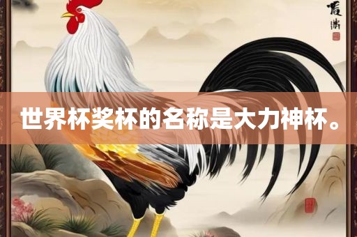 世界杯奖杯的名称是大力神杯。