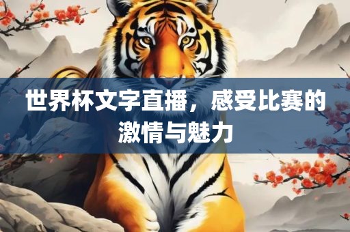 世界杯文字直播，感受比赛的激情与魅力