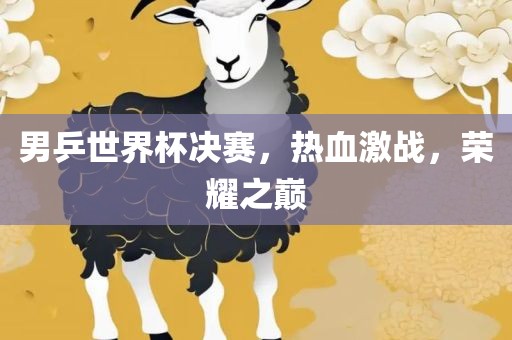 男乒世界杯决赛，热血激战，荣耀之巅