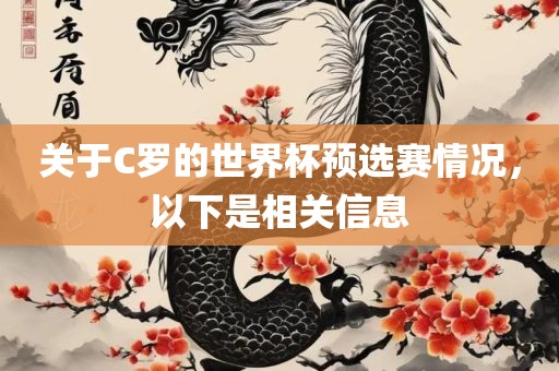 关于C罗的世界杯预选赛情况，以下是相关信息