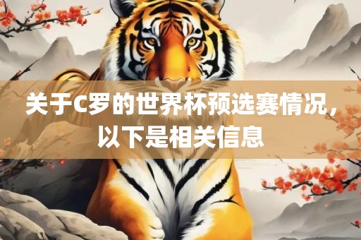 关于C罗的世界杯预选赛情况，以下是相关信息