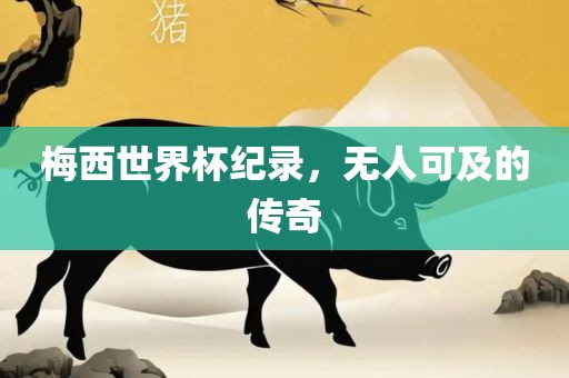 梅西世界洪湖市顺升工程机械租赁有限公司杯纪录，无人可及的传奇