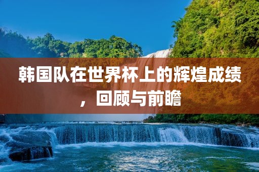 韩国队在世界杯上的辉煌成绩，回顾与前瞻