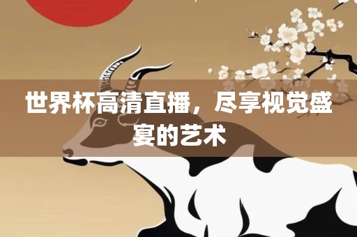 世界杯高清直播，尽享视觉盛宴的艺术