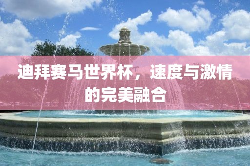 迪拜赛马世界杯，速度与激情的完美融合洪湖市顺升工程机械租赁有限公司